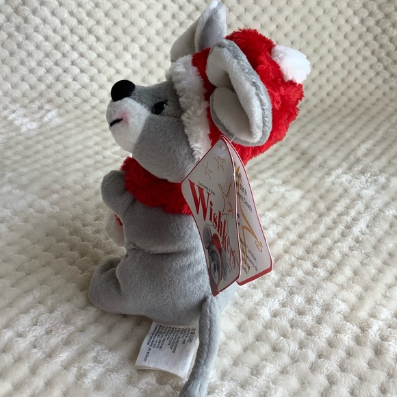 SEARS 2001 Exclusive Plush Wishkers Mouse Red Hat Scarf Stuffed Animal With Tags - Picture 5 of 14
